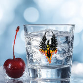 Verre A Shot Flammes tribales Phoenix Firebird