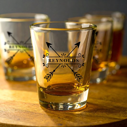 Verre A Shot Flèches Croisées Rustiques ID615