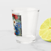 Verre A Shot Fleur alpine suisse d'edelweiss (Droite)