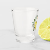 Verre A Shot Fleur de citron jaune (Gauche)