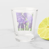 Verre A Shot Fleur d'Iris pourpre (Dos)