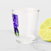 Verre A Shot Fleur d'Iris pourpre (Droite)