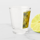 Verre A Shot Fleur soleil éclate dorée (Gauche)