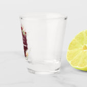 Verre A Shot Fleurs Brown rustiques Merci Mariage Favor (Droite)