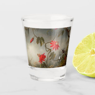 Verre A Shot Fleurs de passion avec tête de colibris