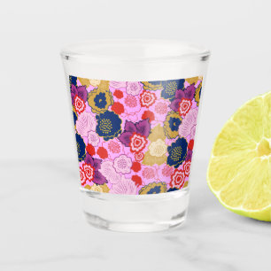 Verre A Shot Fleurs de printemps