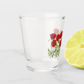 Verre A Shot Fleurs d'été joyeuses floraison de pavot (Gauche)