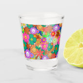 Verre A Shot Fleurs hippies Boho Super rétros (Devant)