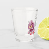 Verre A Shot Fleurs sauvages d'aquarelle mariage Enregistrer la (Gauche)