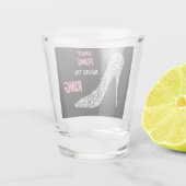 Verre A Shot Fling de bout de talons de fausse pierre (Dos)