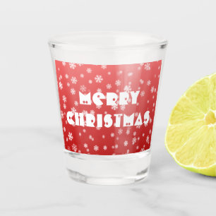 Verre A Shot Flocon de neige de Noël