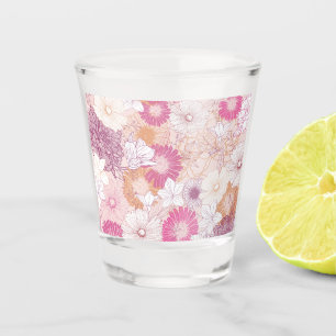 Verre A Shot Floral sans joint