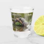 Verre A Shot Floride Gator Shot Glass - Personnaliser facilemen (Devant)