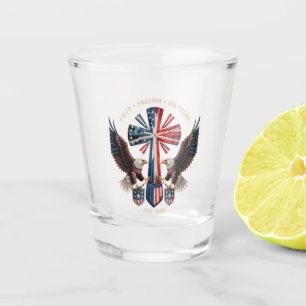 Verre A Shot Foi Liberté 250 Ans 250e Anniversaire États-Unis