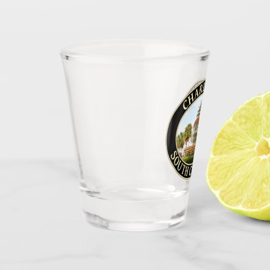 Verre A Shot Fontaine d'ananas de Charleston, Caroline du Sud (Gauche)