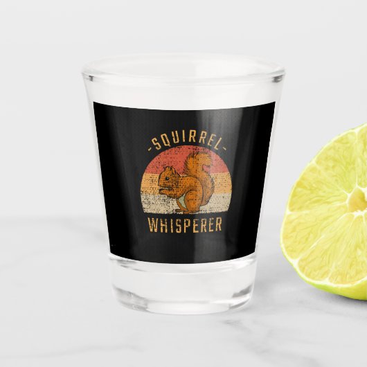 Verre A Shot Forêt animale d'écureuil (Devant)
