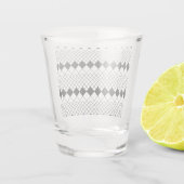 Verre A Shot Formes en losange noir motif (Dos)