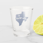 Verre A Shot Fort Worth TX Texas State Map Fun Texan Cowtown (Dos)