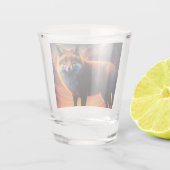 Verre A Shot Fox and a full moon (Dos)