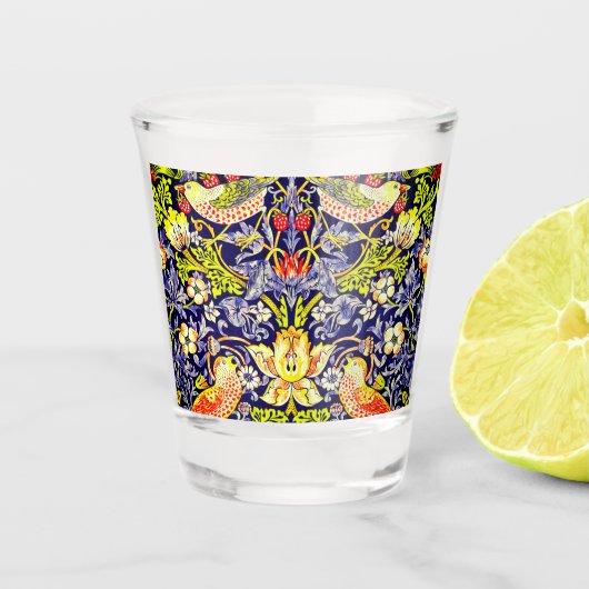 Verre A Shot Fraise Thief Oiseaux William Morris (Devant)