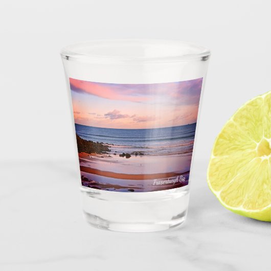 Verre A Shot Fraserburgh Bay, Écosse Ocean View Keepsaké (Devant)