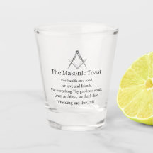 Freemason Le toast maçonnique Whiskey gravé