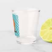 Verre A Shot Freeride Snowboardeur Orange À damiers Suit (Droite)