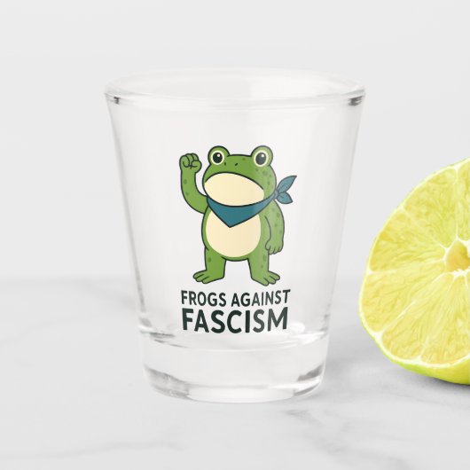 Verre A Shot Frogs Against Fascism Portland Frog Protest (Devant)