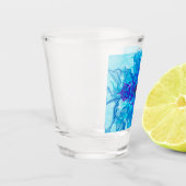 Verre A Shot FUMÉE BLEUE - Art Fractal - (Gauche)