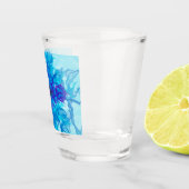 Verre A Shot FUMÉE BLEUE - Art Fractal - (Droite)