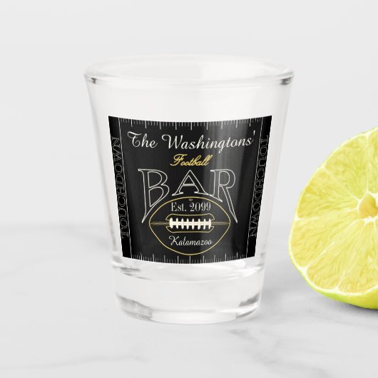 Verre A Shot Fun American Football Bar Drinkware (Devant)