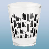 Verre A Shot Fun Chat noir Lucky