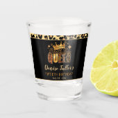 Verre A Shot Fun Leopard Birthday Queen Fifty Birthday (Devant)