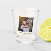 Verre A Shot Fun Retro Photo Frame Wedding Engagement Party (Devant)