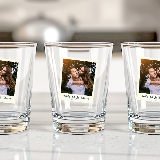 Verre A Shot Fun Retro Photo Frame Wedding Engagement Party