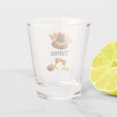 Verre A Shot Fun Thanksgiving Turkey Tail, Casquette & Football (Dos)