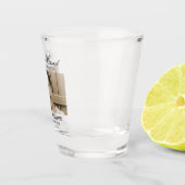 Verre A Shot Funeral Keepsake Memorial Photo (Droite)