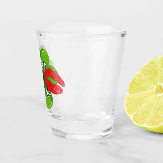 Verre A Shot Funky Irish Kiss Lucky Green Clover Leaf (Droite)