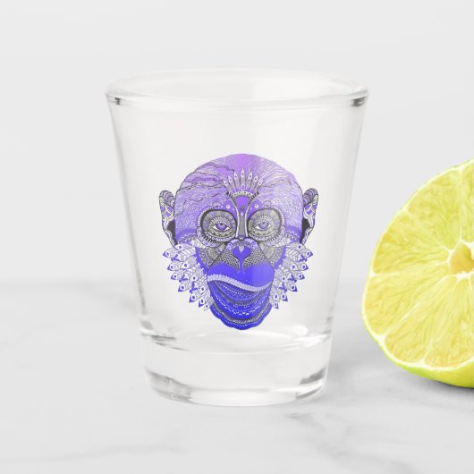 Verre A Shot Funky Monkey Tribal (Devant)