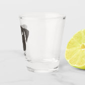 Verre A Shot Funny Black Labrador Retriever Chien Personnalisé (Droite)