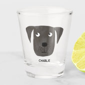 Verre A Shot Funny Black Labrador Retriever Chien Personnalisé