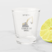 Verre A Shot Funny Excavator Legend Opérateur d'équipement lour (Dos)