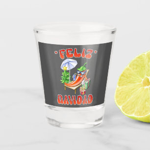 Verre A Shot Funny Feliz Navidad Cute Christmas Chili