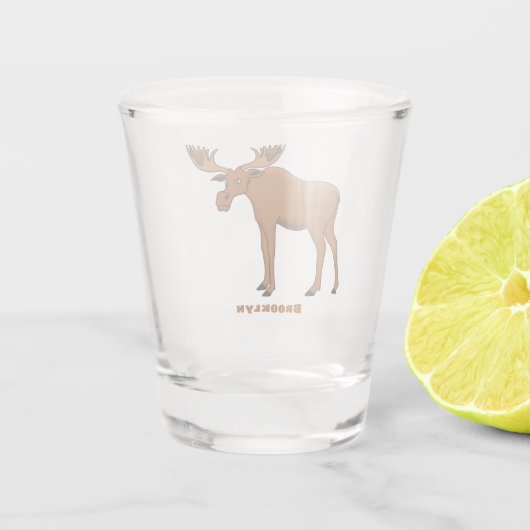 Verre A Shot Funny moose (Dos)