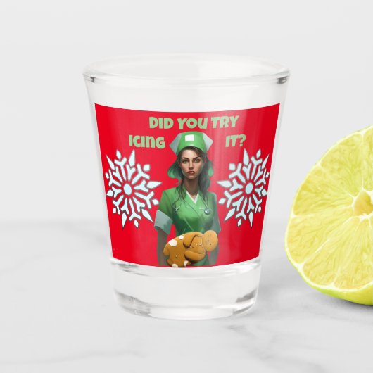 Verre A Shot Funny Nurse Icing It Thunder_Cove (Devant)