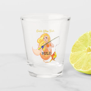 Verre A Shot Funny Pêche Fille Sirène Thunder_Cove