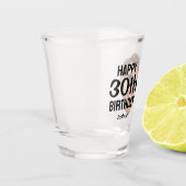 Verre A Shot Funny Personalized Men Face Photo 30th Birthday (Gauche)