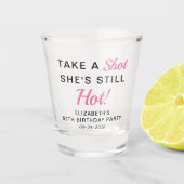 Verre A Shot Funny rose 50e Anniversaire Fête Favor (Devant)