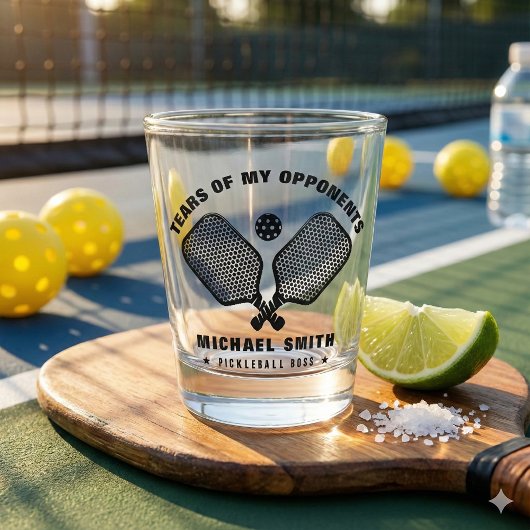 Verre A Shot Funny Tears of My Pickleball Opponents