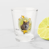Verre A Shot Furry Red Shiba Inu est une étoile (Devant)